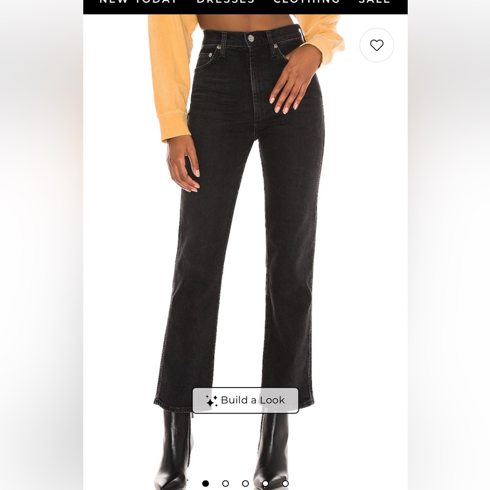 Agolde Pinch Waist High Rise Kick Flare Jeans in Panoramic